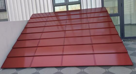 بلاط سقف شمسي أحادي البلورة أسود بحجم طويل - لوحة طاقة عالية 105 واط بكفاءة 188 واط/م²